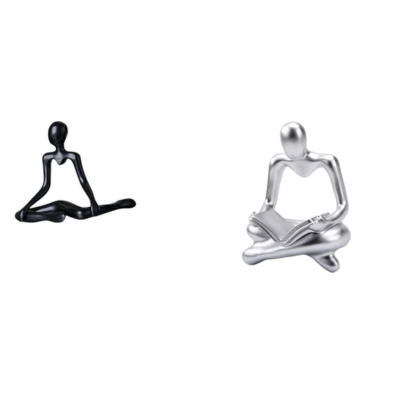 Kuntesetty Creative Abstract Thinker Statue Decorative Figurine Sculpture Ornament for Entrance Bedroom Living Room Housewarming Gift