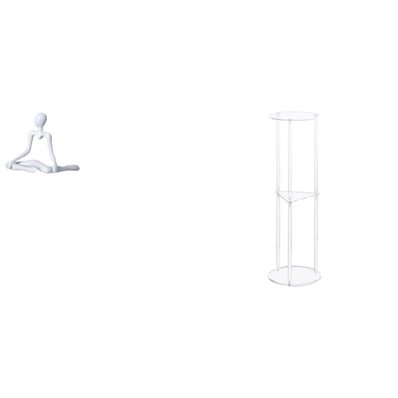 Kuntesetty Creative Acrylic Thinker Sculpture Decorative Figurine Unique Abstract Ornament for Bedroom Entrance Housewarming Gift and Small Space Bedside Table Easy Assembly for Office Balcony