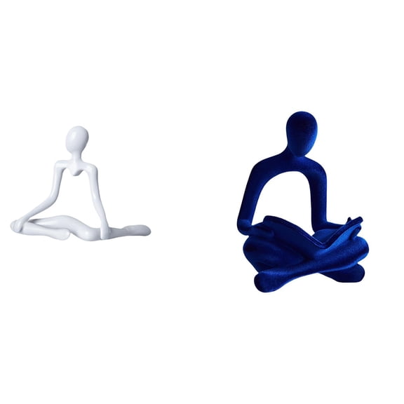 Kuntesetty Creative Human Abstract Thinker Statue Decorative Figurine Unique Art Sculpture Desktop Ornament for Entrance Bedroom Office Bar Housewarming Wedding Gift