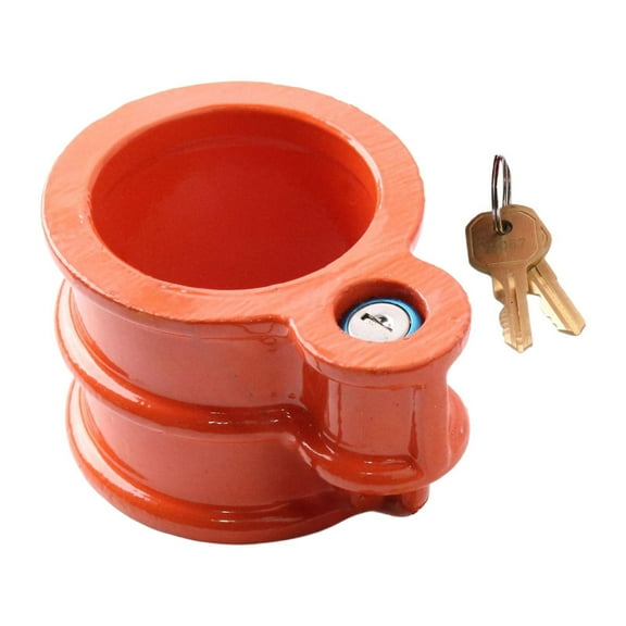 Kuntesetty Cylinder Trailer Hitch Lock Replacement Reliable Modification RV Towing Hook Orange