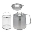 thumbnail image 1 of Kuntesetty Deep Fryer Set Oil Storage Jar Practical with Lid Small Deep Fryer Pot for Chips 1.5L, 1 of 9