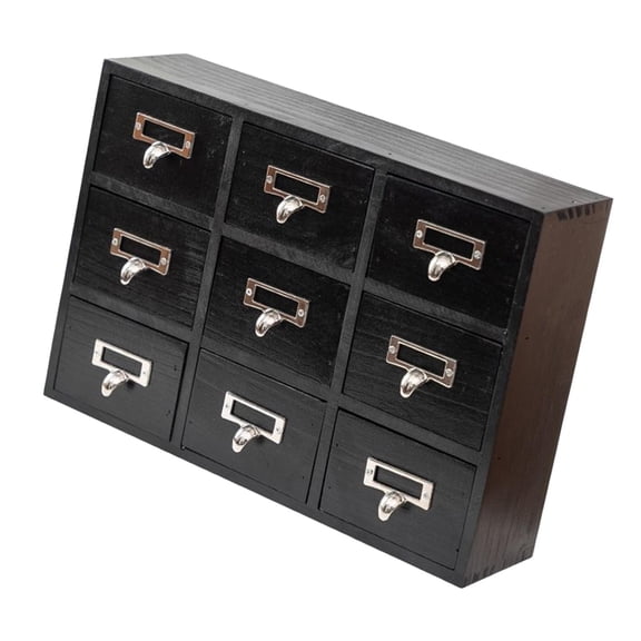 Kuntesetty Desk Storage Box Daily Use Container Case Closet Entryway Wood Bin Organizer