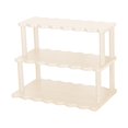 thumbnail image 1 of Kuntesetty Desktop Rack Display Bamboo Elegant Makeup Organizer for Dining Room Counter White, 1 of 9