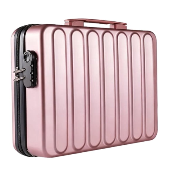 Kuntesetty Document Bag Portable Durability Premium Practical Large Capacity File Organizer Rose Gold