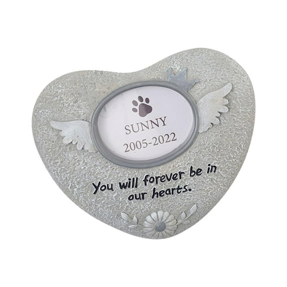 Kuntesetty Dog Memorial Stones Grave Markers Loss of Pet Gift, Pet Dog Garden Stones Memory Angel