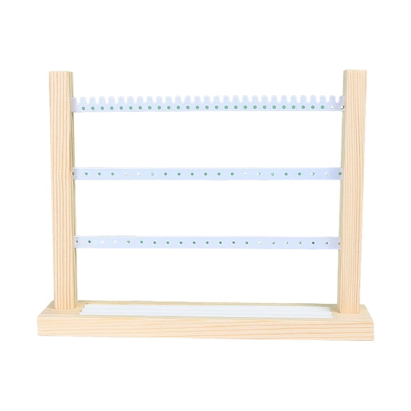 Kuntesetty Earring Display Stand Earring Holder Multifunctional 3 Layer Hanging Rack Jewelry Organizer for Tabletop Centerpiece Showcase White