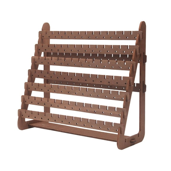 Kuntesetty Earrings Display Stand Necklace Jewelry Display Stand for Vanity Store Stall Brown