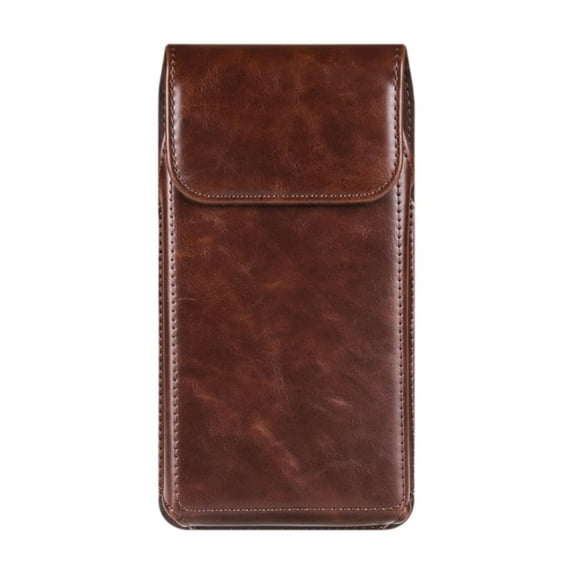 Kuntesetty Elderly Phone Belt Pouch Buckle Cell Phone Holster for Sports Outdoor Hiking Brown