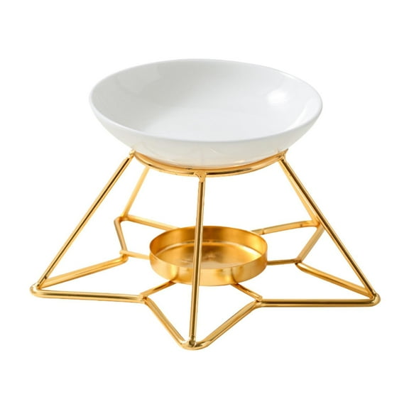 Kuntesetty Essential Oil Burner Birthday Gift Incense Aroma Diffuser for Hotel SPA Desk Gold Base