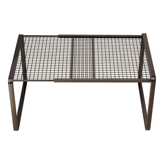 Kuntesetty Expandable Cabinet Storage Shelf Stand Riser Countertop Bowls Organizer Rack S