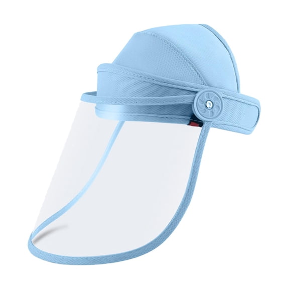 Kuntesetty Face Cover Adults Open Top Full Face Faceshield for Kitchen Fishing Grinding Blue