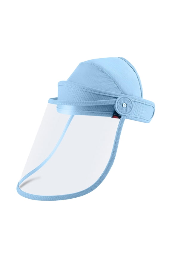 Face Cover Adults Open Top Full Face Faceshield for Kitchen Fishing Grinding Blue