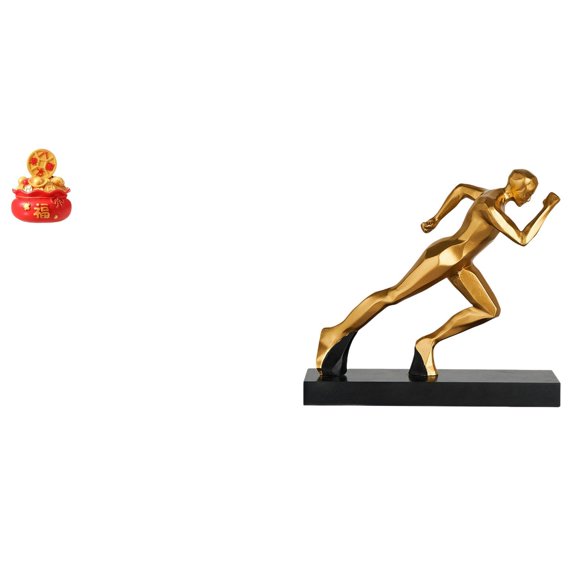 Kuntesetty Festival Treasure Basin Cornucopia Ornament Modern Abstract Runner Figurine Art Sculpture for Bedroom Entryway Tabletop Housewarming Gift