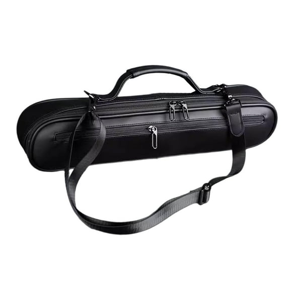 Kuntesetty Flute Carrying Bag Versatile Music Instruments Bag Adjustable Shoulder Strap black