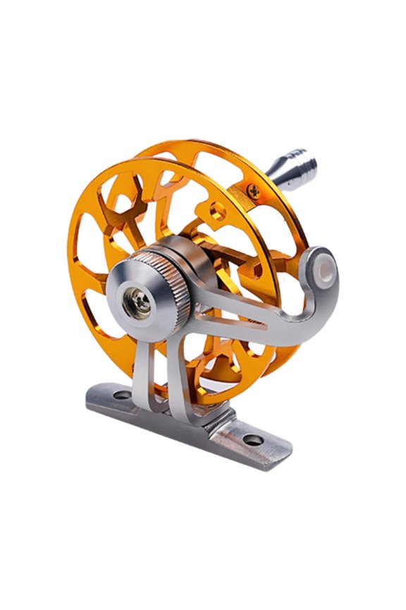 Fly Fishing Reel Fishing Tackle Fisherman Gift Fly Reel Portable Lightweight Gold
