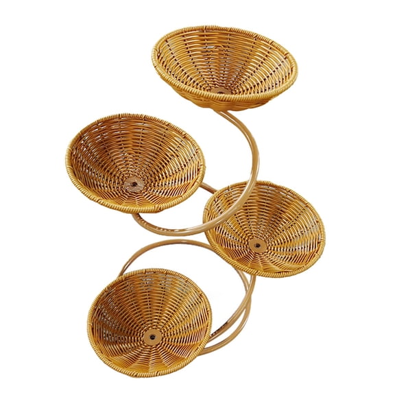 Kuntesetty Food Serving Basket Round for Kitchen Counter Multifunctional Storage Basket