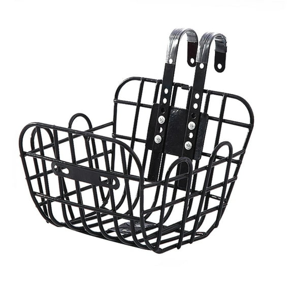 Kuntesetty Front Kids Bike Basket Accessory Sturdy for Kids Tricycles Metal Repair Part S Hook Mount