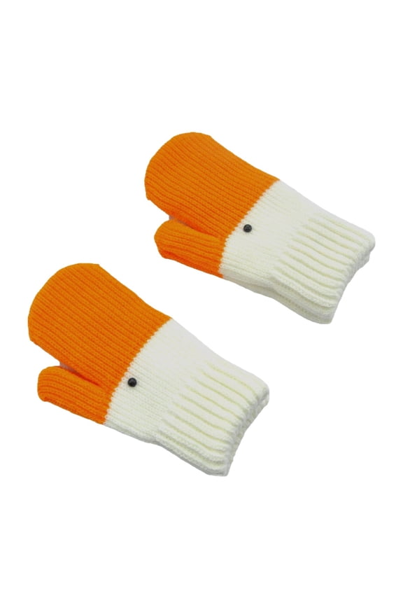 Funny Goose Gloves Warm for Women Friends Cute Gifts Novelty Thick Winter Gloves Jacquard White