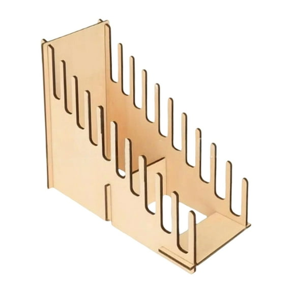 Kuntesetty Greeting Card Display Stand Holder Wood Display Shelf for Stickers Brochures