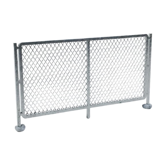 Kuntesetty HO Scale Fence Layout Lightweight Creative Micro Landscape Decor DIY Sturdy sliver B