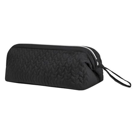 Kuntesetty Hair Tools Travel Bag 35cmx15cmx15cm Multipurpose Hair Iron Pouch for Beauty Black