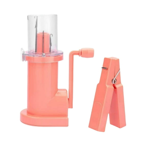 Kuntesetty Hand Spool Knitter Compact Hand Knitting Machine for Sweaters Crafts Scarves pink