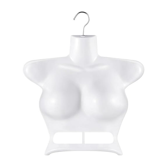Kuntesetty Hanging Mannequin Torso Female Clothing Accessories Hollow Back Mannequin Hanger White