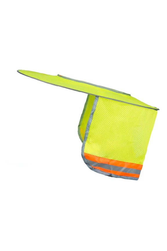 Hard Hat Sun Visor Full Brim Mesh Sunshade for Hardhats Construction Cycling yellow