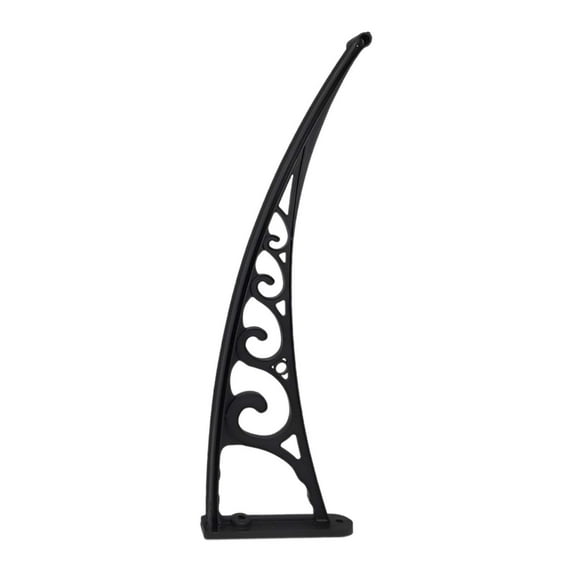 Kuntesetty Heavy Duty Awning Support, Curved Awning Support, Outdoor Sun Shade, Rain Cover Black