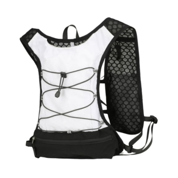 Kuntesetty Hydration Vest Backpack Breathable Sport Bag for Mountaineering Hiking Trail White