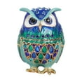 thumbnail image 1 of Kuntesetty Jewelry Trinket Box Owl Decor Artwork Elegant for Earrings Necklaces Dresser Blue, 1 of 9