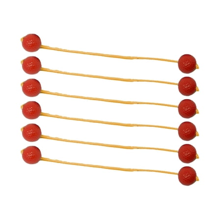 Kuntesetty Ladder Balls Outdoor Yard Backyard Games Replacement for Kids Adults Family Lawn 6pcs Red