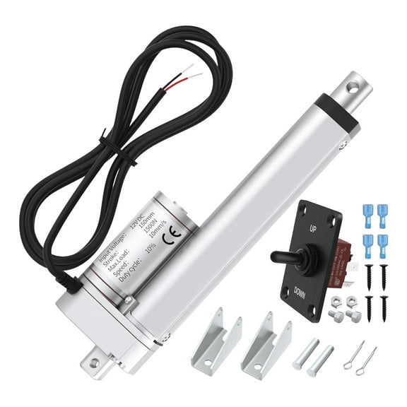 Kuntesetty Linear Actuator 10mm/S with Controller Waterproof 10" Linear Motion Actuator