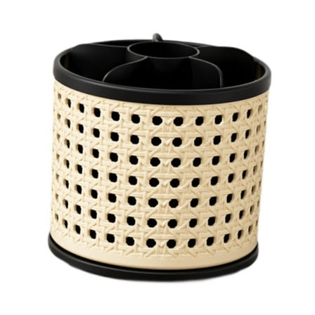 Kuntesetty Makeup Brush Holder Makeup Brush Storage for Comb Dressing Table Beauty Tool Black