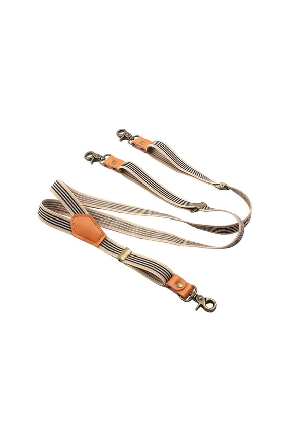 Men's Suspenders Casual Adjustable Swivel Hooks Elastic Straps Y Back Belt Loops