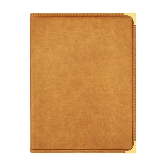 Kuntesetty Menu Cover 12 Views A4 Size Transparent for Wine List, Drinks Menu Holder Menus Folder for Party Hotel Wedding Bar Restaurant Brown