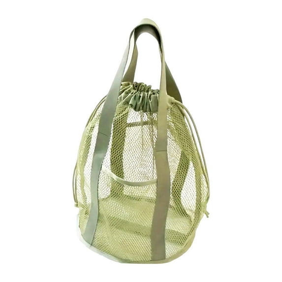 Kuntesetty Mesh Shower Caddy Tote Bag Basket Portable for Accessories Camping Women/Men Green