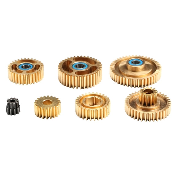 Kuntesetty Metal Gearbox Gear Set Replaces Spare Parts for 1:14 RC Car Tow Drag Tractor
