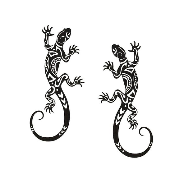 Kuntesetty Metal Gecko Wall Decoration Reptile Ornament Realistic Crafts Lightweight Modern 2 Pieces