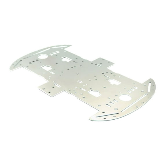 Kuntesetty Metal Smart Car Chassis Replacement Robot Car Accessories Lightweight Sturdy No motor hole 4WD