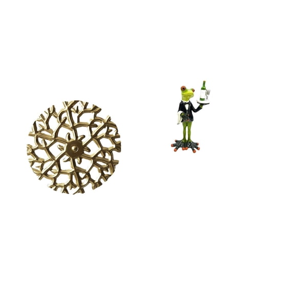 Kuntesetty Metal Wall Sculpture Animal Statue Plaque Rustic Scenic Wrought Iron Waiter Frog Art Decorations Creative Decorative Figurine Tabletop Ornament for Office Living Room Entrance Shelf