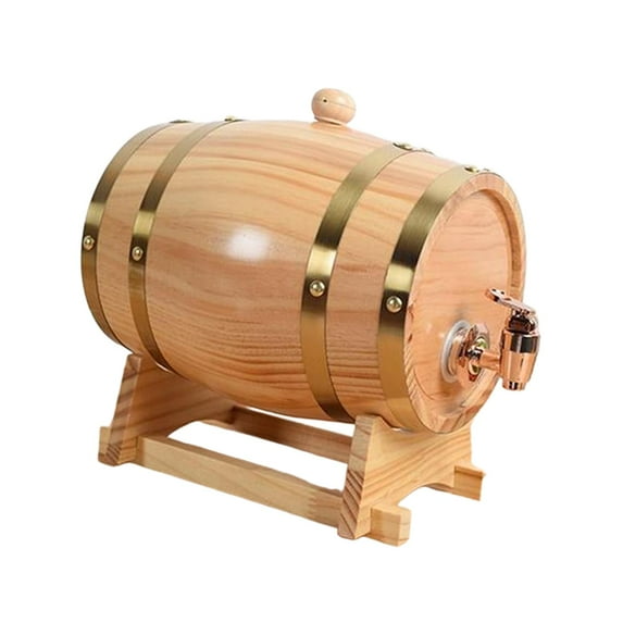 Kuntesetty Oak Wine Barrel Vintage Storage Container Wine Keg Port Keg Oak Wine Barrel with 1L