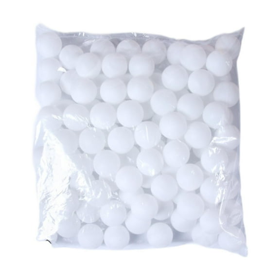 Kuntesetty Pong Balls Entertainment Activity Raffle Balls Bingo Game Balls for Cat Toys DIY 100 pcs white