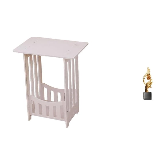 Kuntesetty Practical Bedside Table with Abstract Art Resin Figurine for Hotel Cafe Lounge Room Balcony and Office Coffee Table Decor