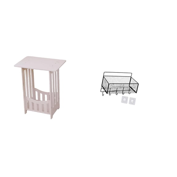 Kuntesetty Practical Small Bedside Table for Hotel Cafe Hallway Lounge Room Balcony Corner End Side Table Portable