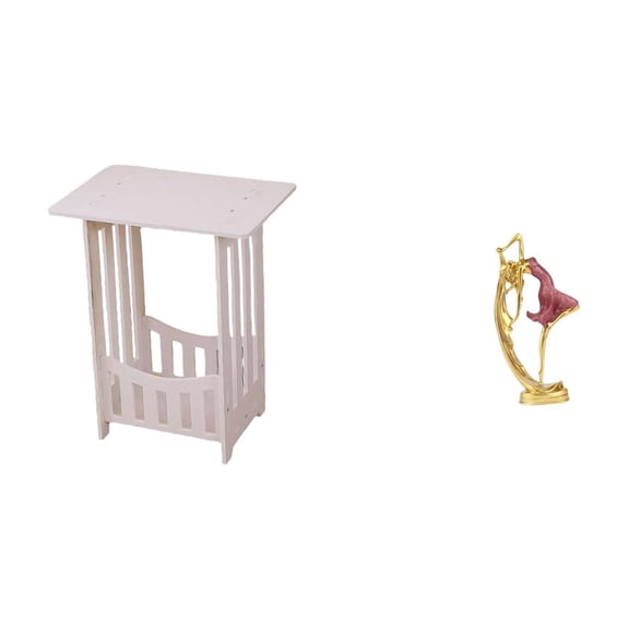 Kuntesetty Practical Table for Hotel Cafe Lounge Room with Ballet Dancing Girl Statue Resin Art Figurine Decoration for Bedroom Office