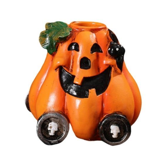 Kuntesetty Pumpkin Statue Versatile Resin Sculpture for Windowsills Bookshelves Mantels without ghost