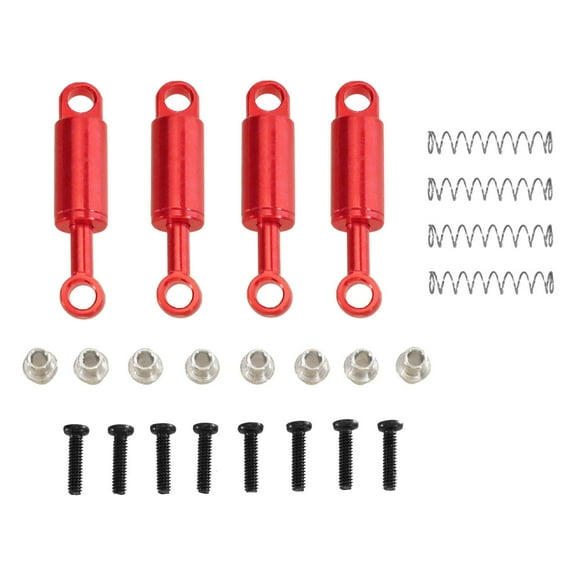 Kuntesetty RC Car Shock Absorber 1/28 Aluminum Alloy Spare Parts for Wltoys 284131 K989 Red