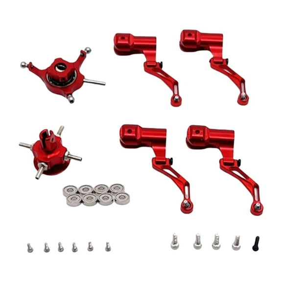 Kuntesetty RC Helicopter Cross Plate Set Replaces Replacement Sturdy Convenient Spare Part Red