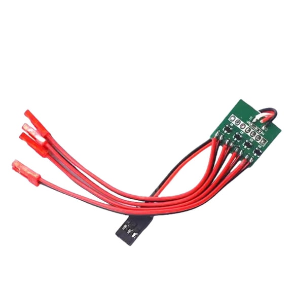 Kuntesetty RC LED Light Strip Controller Easy to Install Portable RC Aircraft Accessory